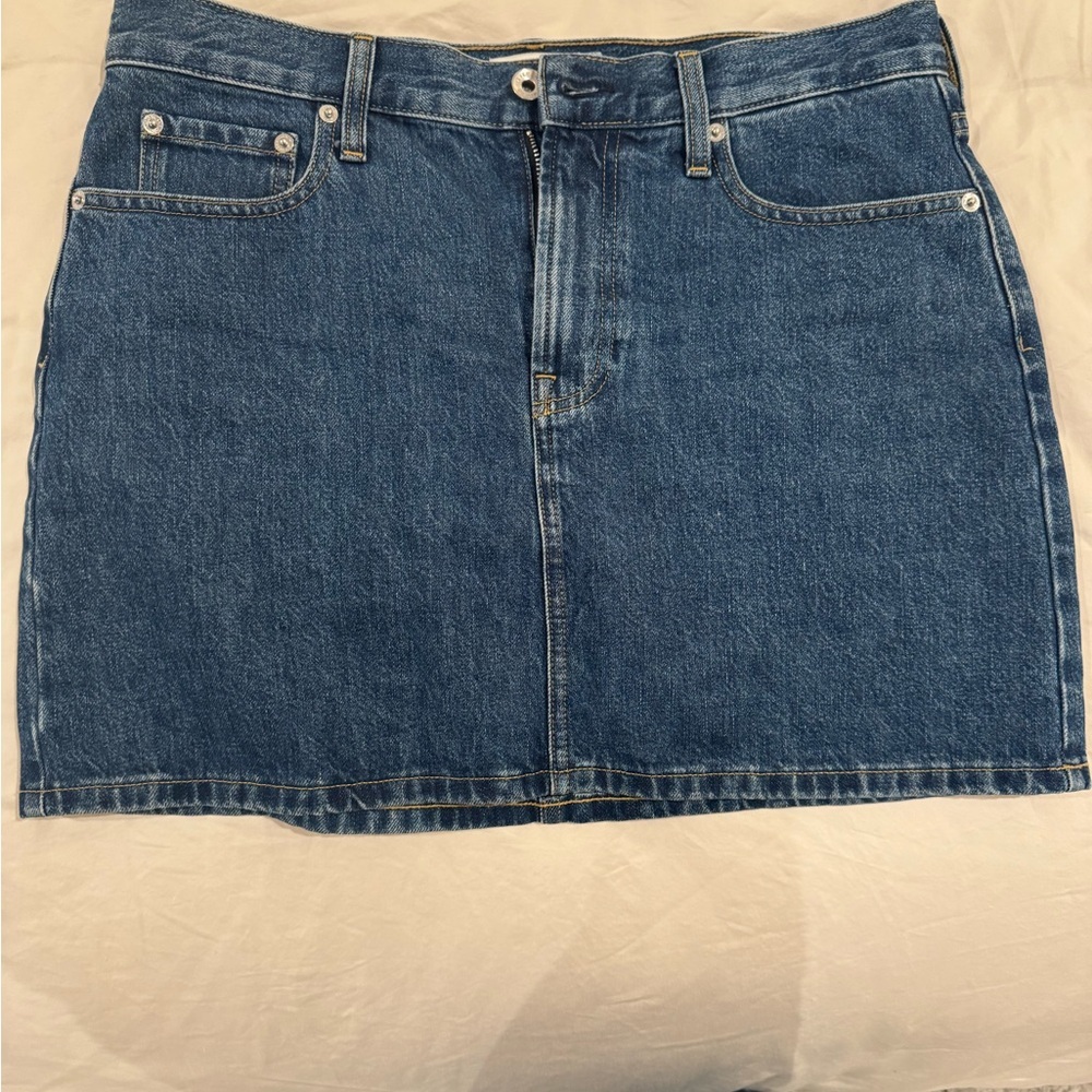 Everlane Blue Denim Mini Skirt - Picture 5 of 10